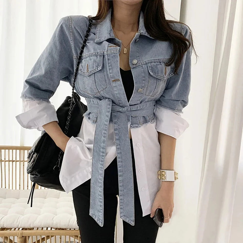 EM Fashion Casual Denim Women  Top - ShopEbonyMonique