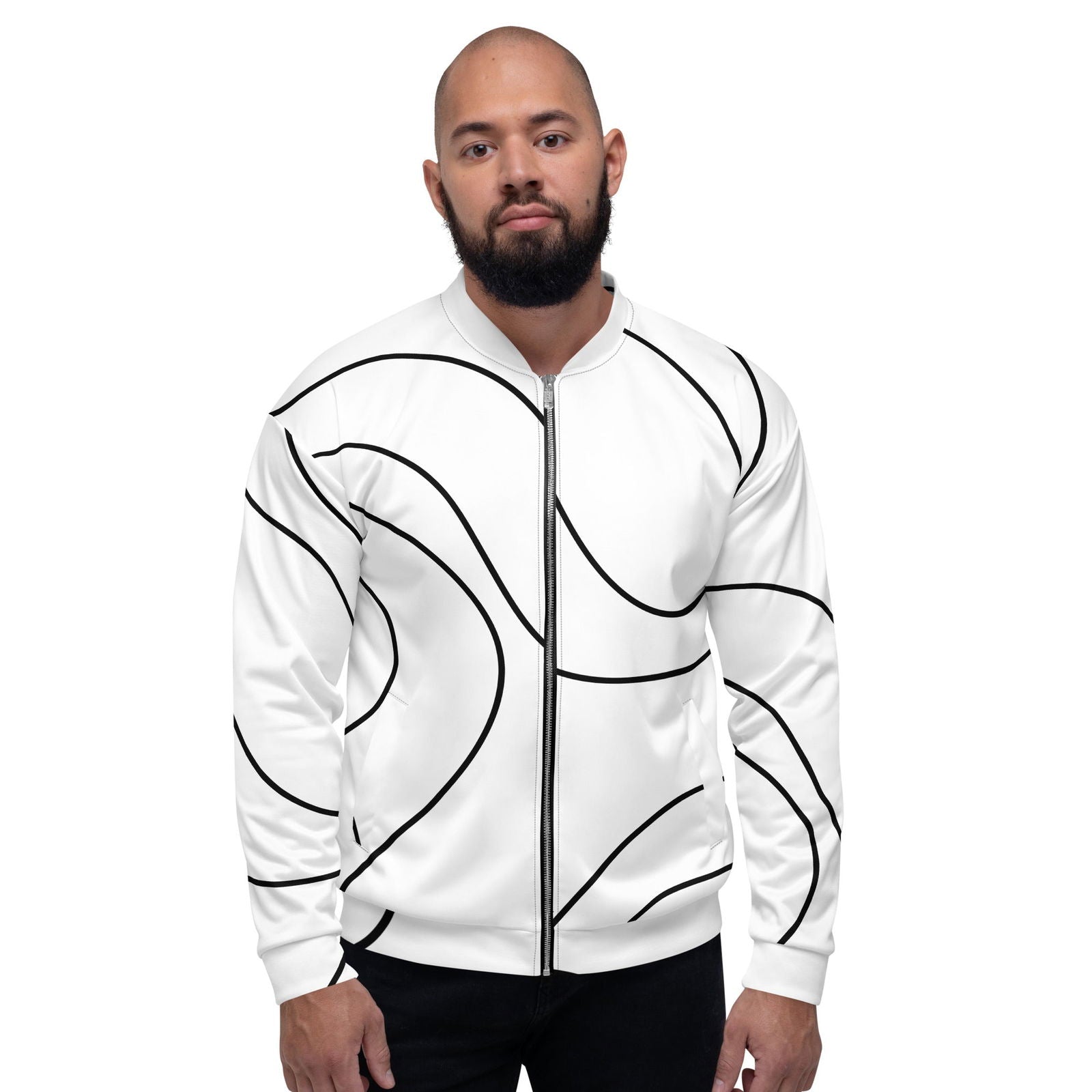 EM Lines Unisex Bomber Jacket - ShopEbonyMonique
