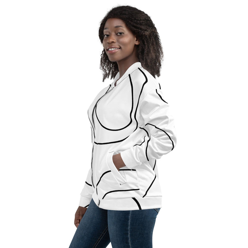 EM Lines Unisex Bomber Jacket - ShopEbonyMonique