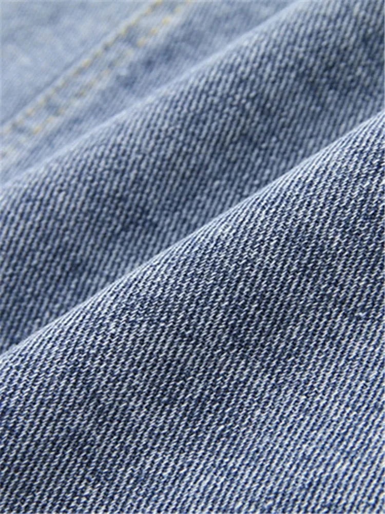 EM Long Sleeved Denim And Multicolor Panels Casual Jacket - ShopEbonyMonique