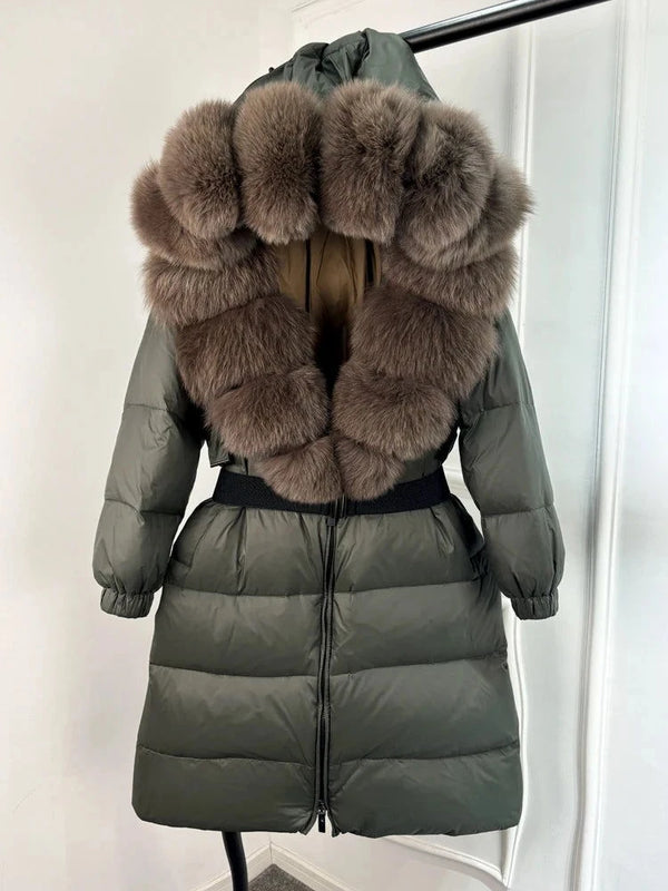 EM New Natural Thick Warm  Down Coat - ShopEbonyMonique