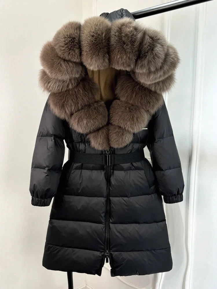 EM New Natural Thick Warm  Down Coat - ShopEbonyMonique