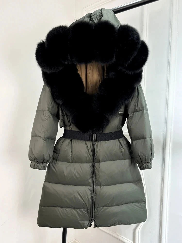 EM New Natural Thick Warm  Down Coat - ShopEbonyMonique