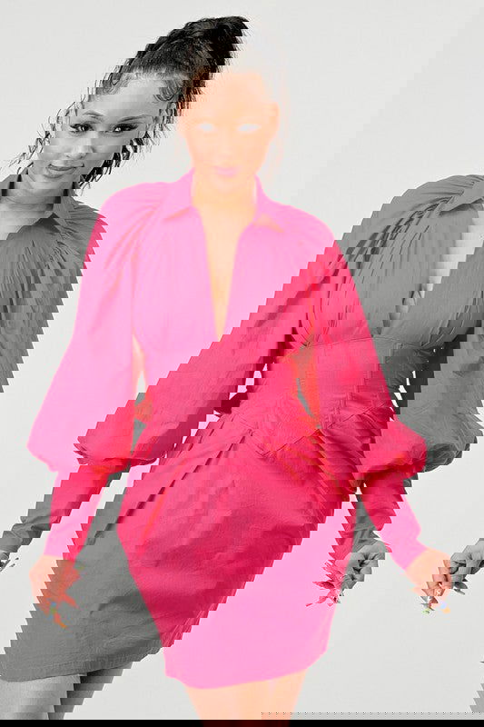 EM Puff Hem Dress - ShopEbonyMonique