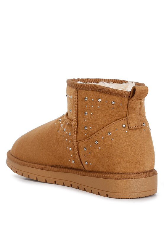 EM Rhinestone Embellished  Lined Boots - ShopEbonyMonique