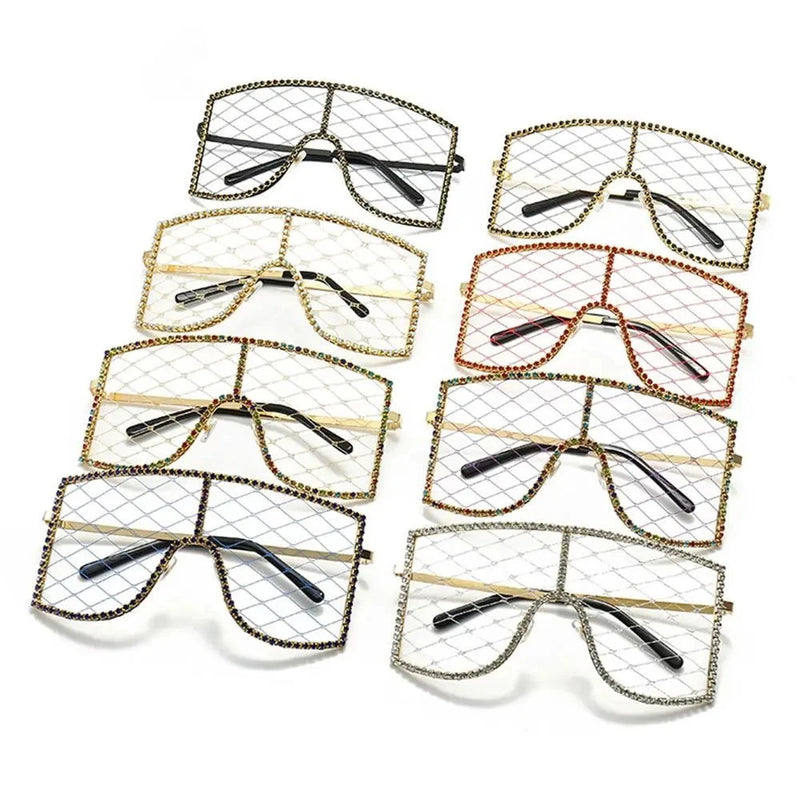EM Rhinestone Mesh Glasses - ShopEbonyMonique