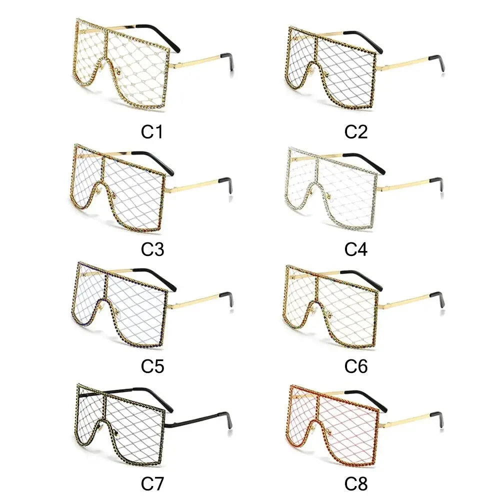 EM Rhinestone Mesh Glasses - ShopEbonyMonique