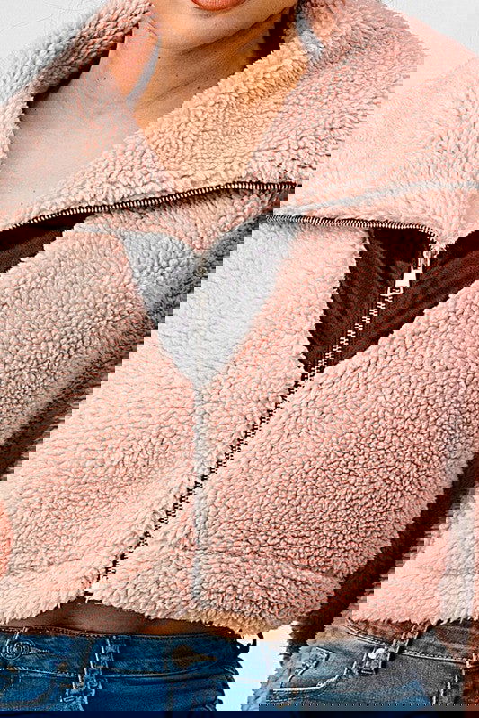EM SHERPA WITH CONTRAST JACKET - ShopEbonyMonique