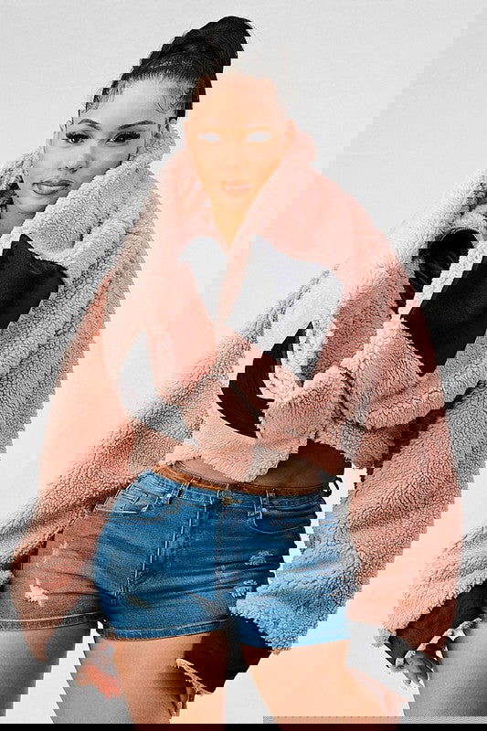 EM SHERPA WITH CONTRAST JACKET - ShopEbonyMonique