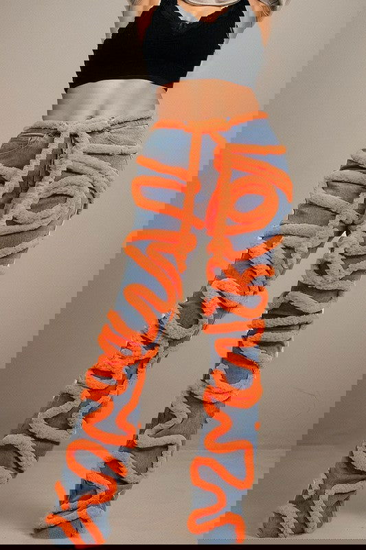 EM Spiral Denim Dynamism Jeans - ShopEbonyMonique