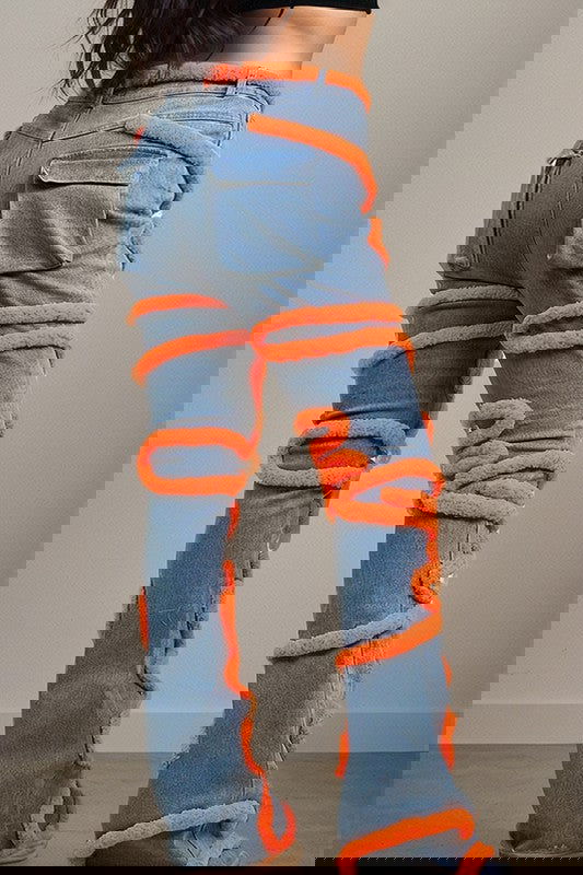 EM Spiral Denim Dynamism Jeans - ShopEbonyMonique