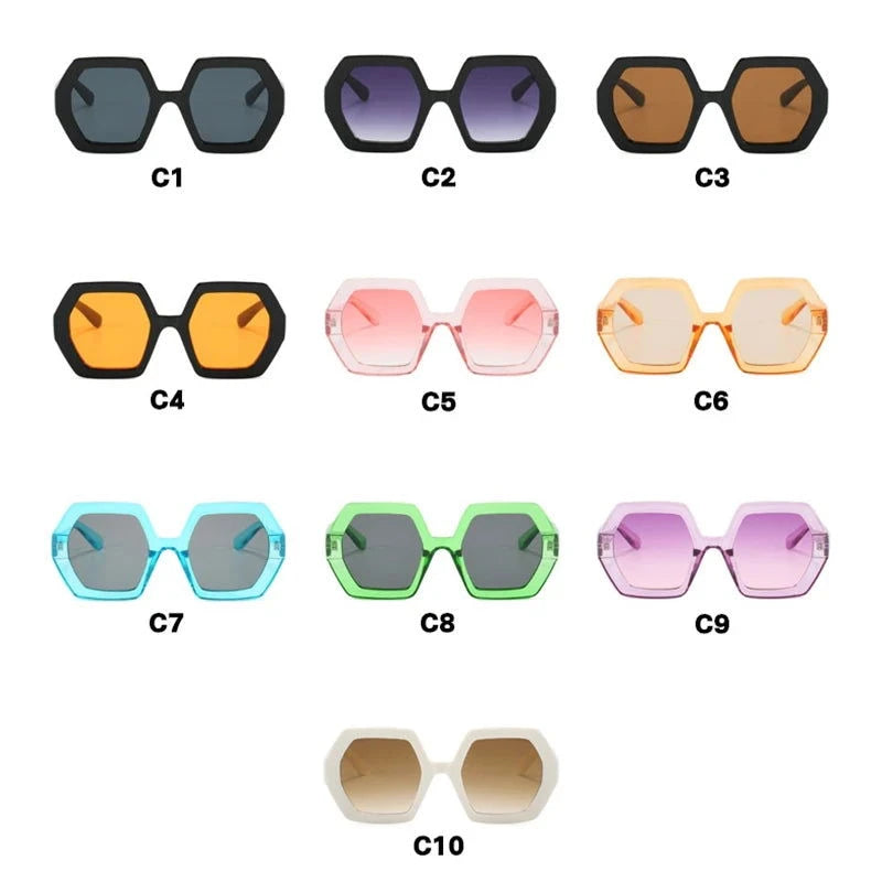 EM Square Irregular Sunglasses - ShopEbonyMonique
