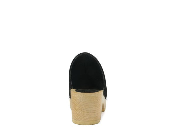 EM TAUPE SUEDE CLOGS - ShopEbonyMonique