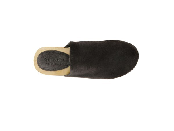 EM TAUPE SUEDE CLOGS - ShopEbonyMonique