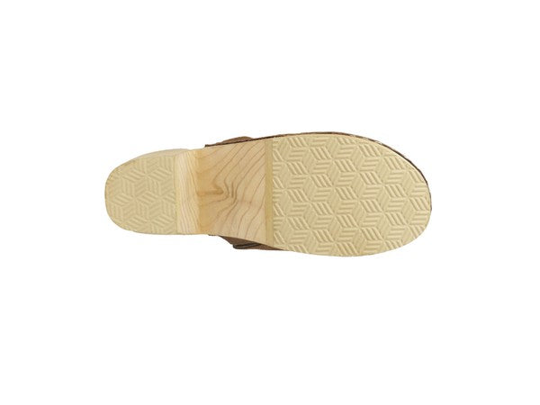 EM TAUPE SUEDE CLOGS - ShopEbonyMonique