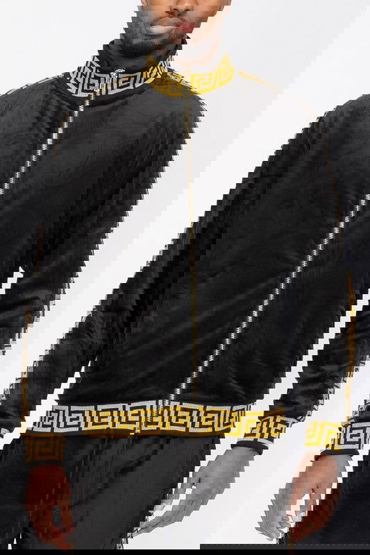 EM VELOUR TRACK JACKET - ShopEbonyMonique