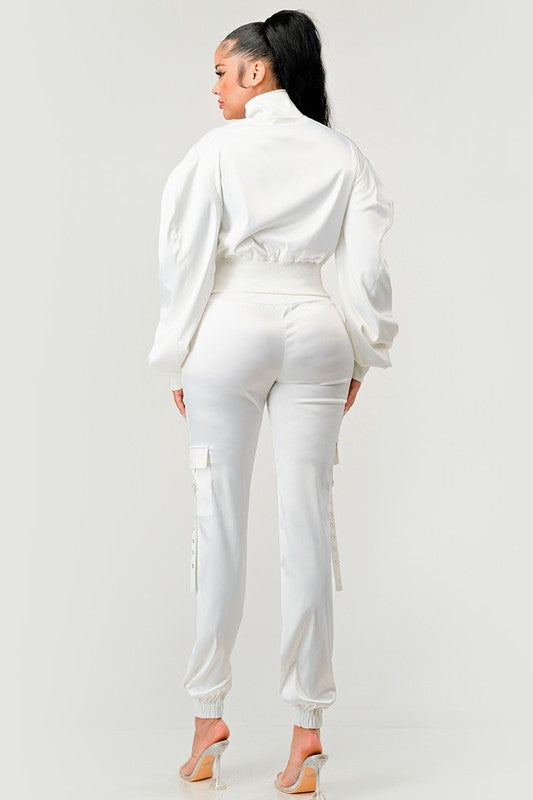 Eclat Urban White Trouser Matching Set - ShopEbonyMonique