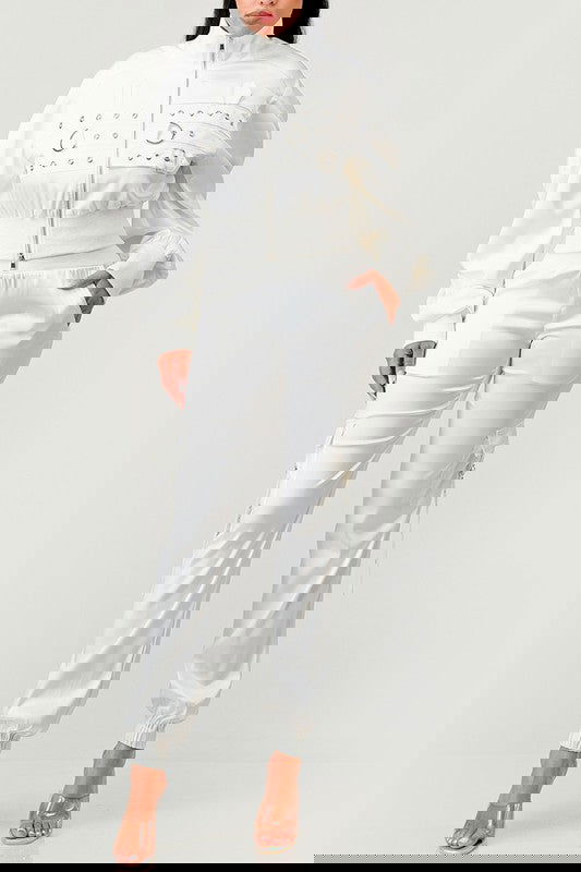 Eclat Urban White Trouser Matching Set - ShopEbonyMonique