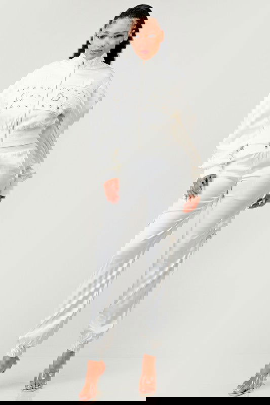 Eclat Urban White Trouser Matching Set - ShopEbonyMonique