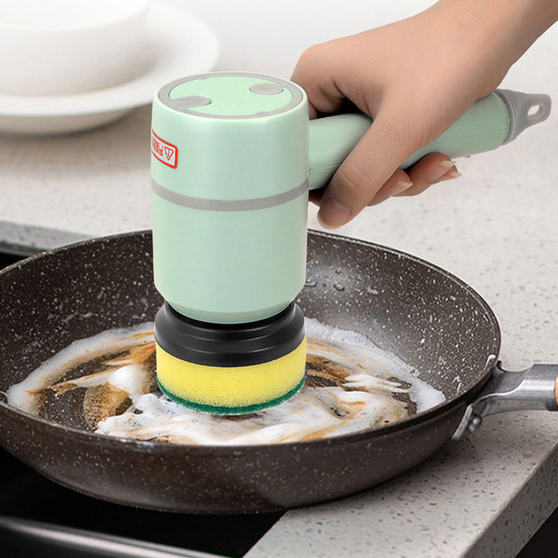 Electric Cleaning Brush Dishwashing Brush Automatic Wireless USB Rechargeable Professional Kitchen Bathtub Tile Cleaning Brushes - ShopEbonyMonique