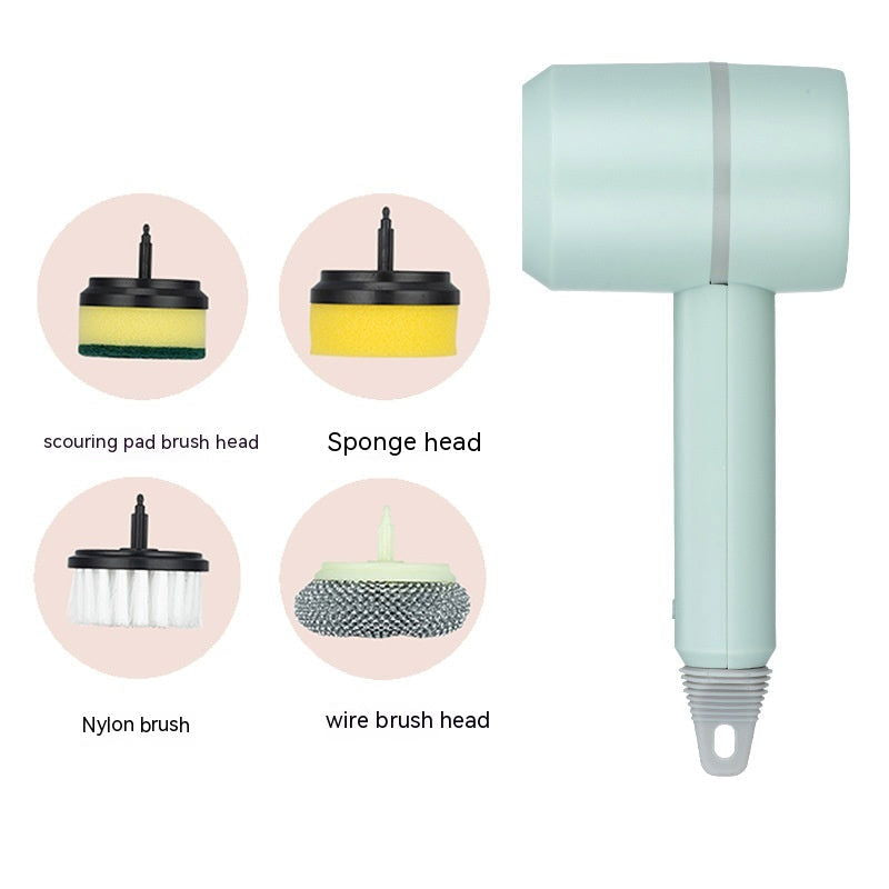 Electric Cleaning Brush Dishwashing Brush Automatic Wireless USB Rechargeable Professional Kitchen Bathtub Tile Cleaning Brushes - ShopEbonyMonique