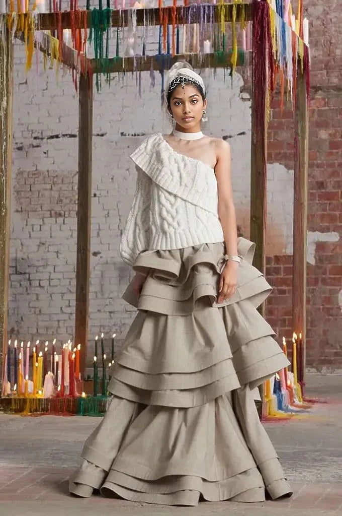 Elegant Layered Satin Maxi Skirt - ShopEbonyMonique