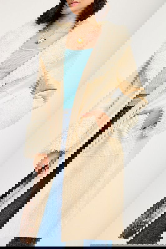 FAUX  MID TRENCH COAT - ShopEbonyMonique