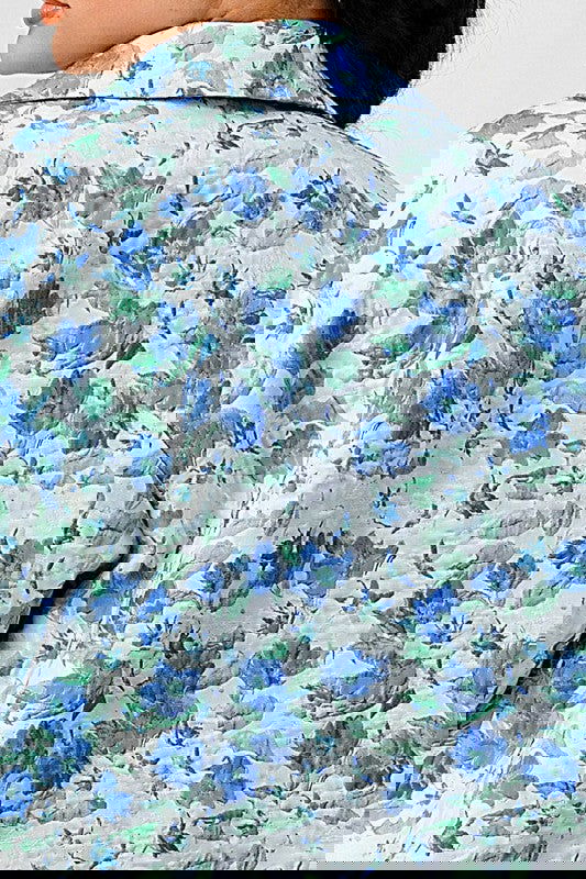 FLORAL PRINT TASSLE TRENCH COAT - ShopEbonyMonique