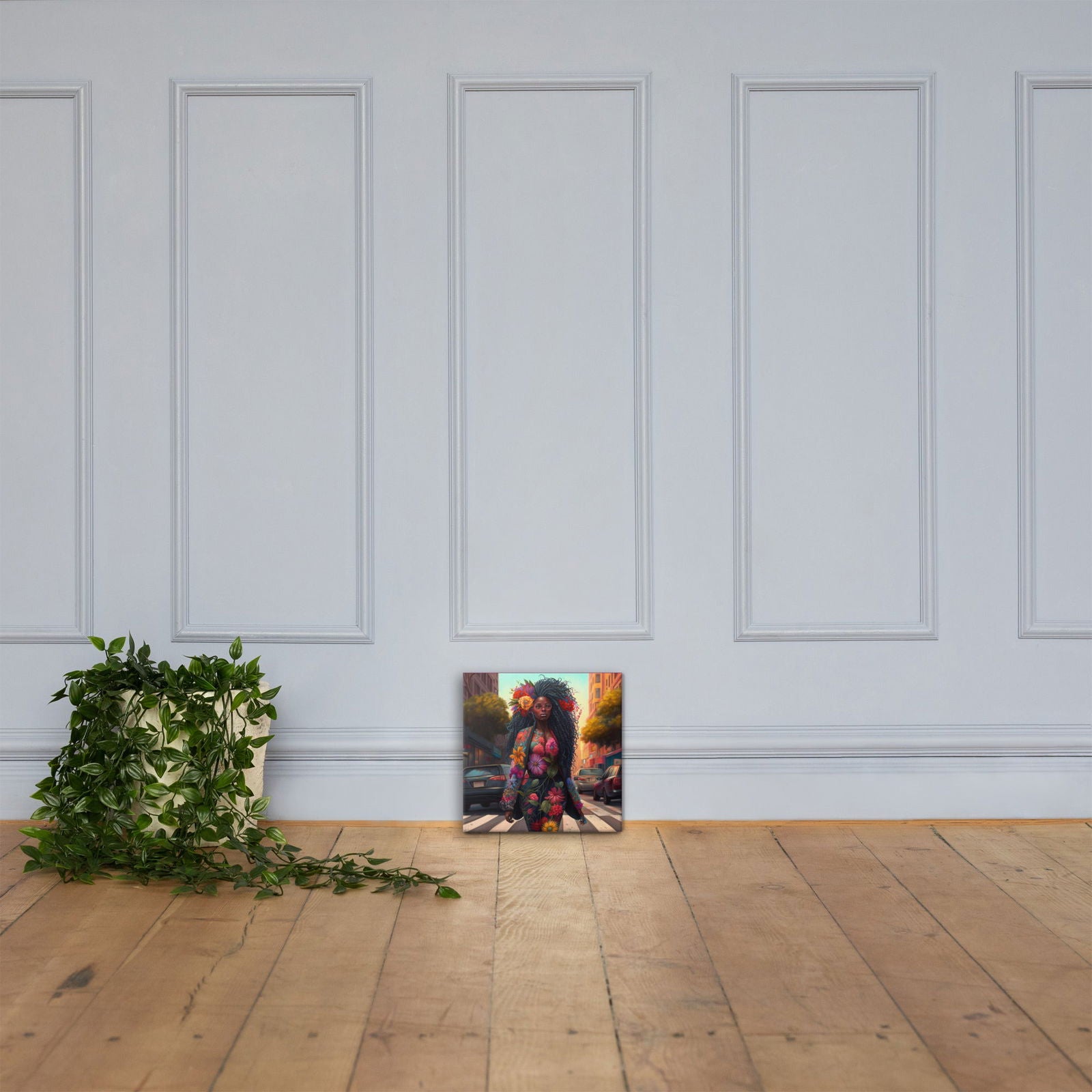 Floral Desire Street Canvas - ShopEbonyMonique