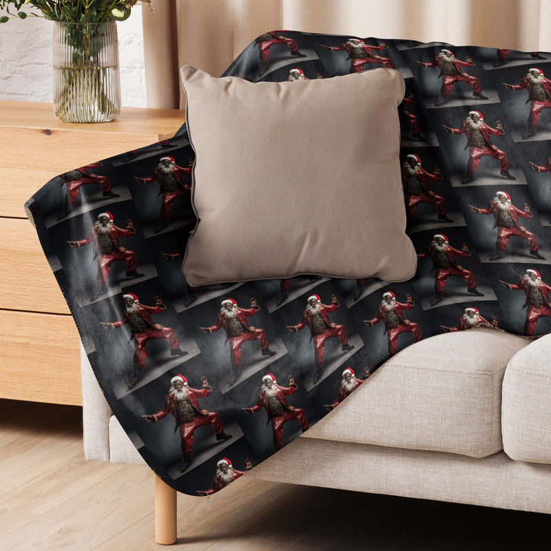 Fly Santa Sherpa blanket - ShopEbonyMonique
