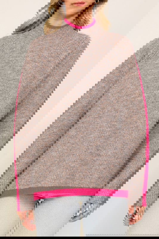 Funnel Neck Sweater - ShopEbonyMonique