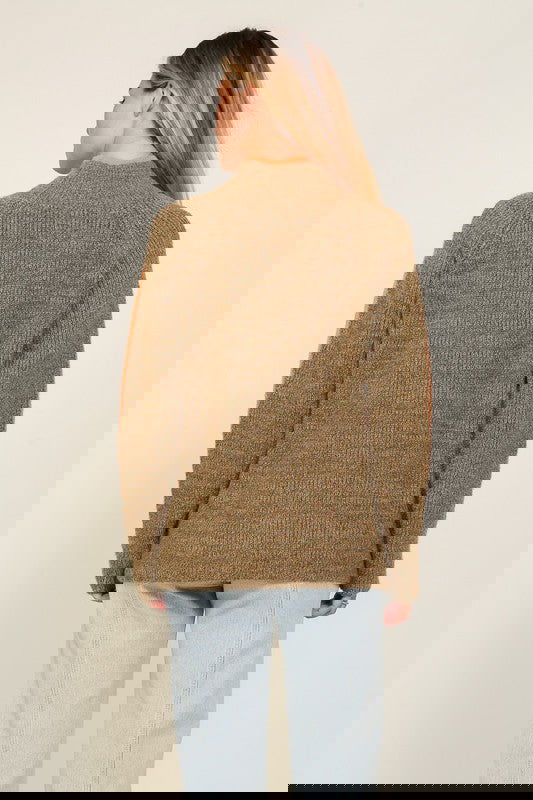 Funnel Neck Sweater - ShopEbonyMonique