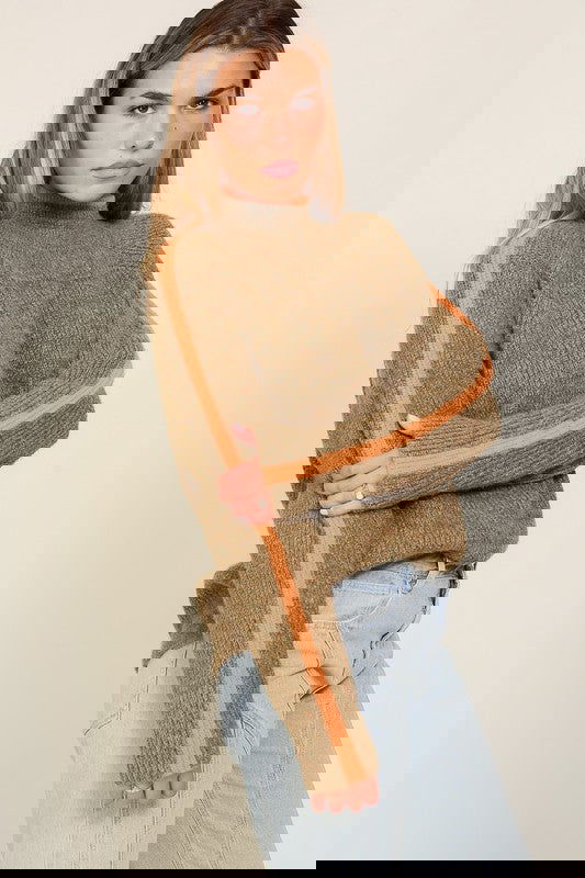 Funnel Neck Sweater - ShopEbonyMonique