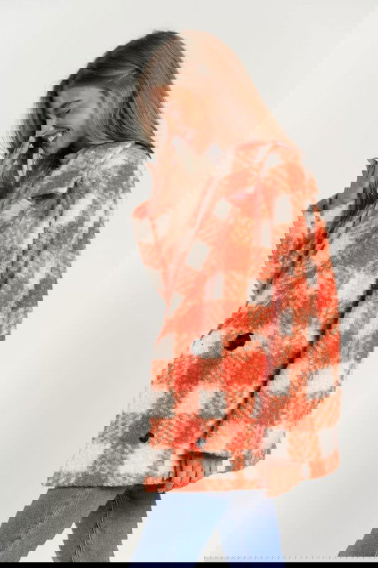 Fuzzy Double Breasted Coat Jacket - ShopEbonyMonique