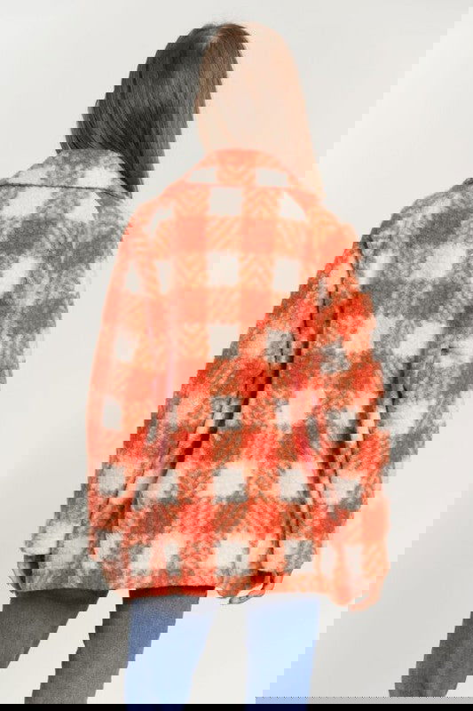 Fuzzy Double Breasted Coat Jacket - ShopEbonyMonique