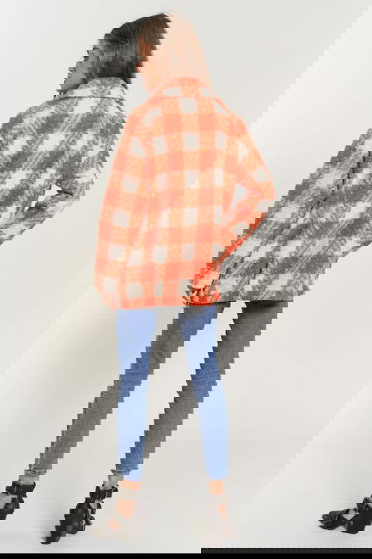 Fuzzy Double Breasted Coat Jacket - ShopEbonyMonique