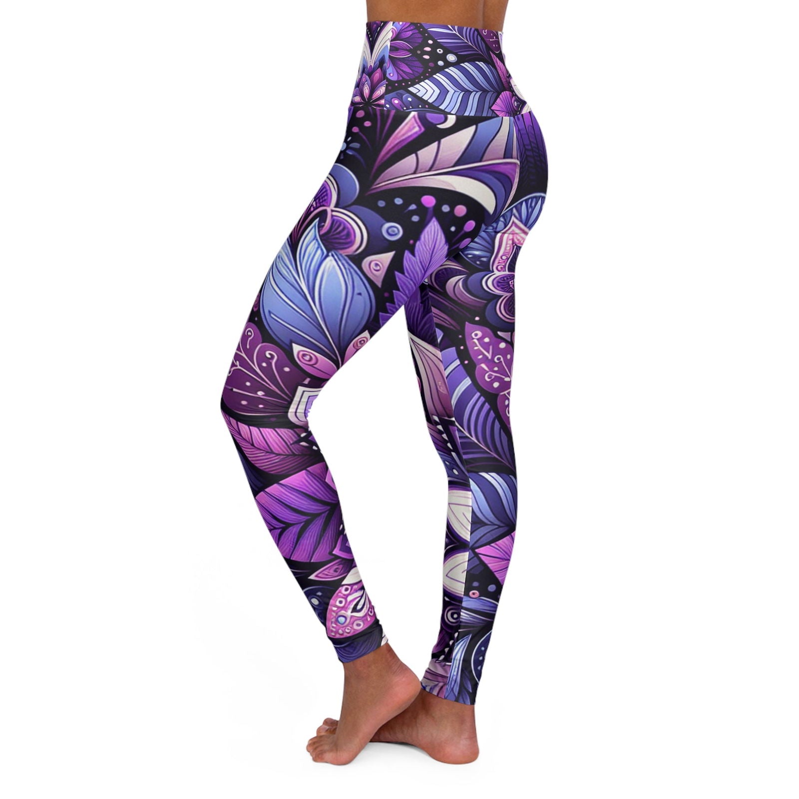 Garden Purple - Leggings - ShopEbonyMonique