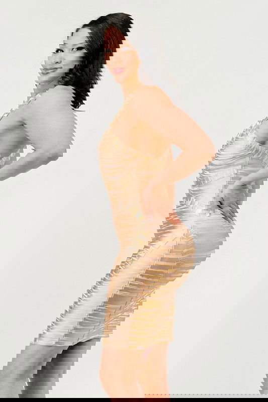 Gold Glamour Bandage  Dress - ShopEbonyMonique