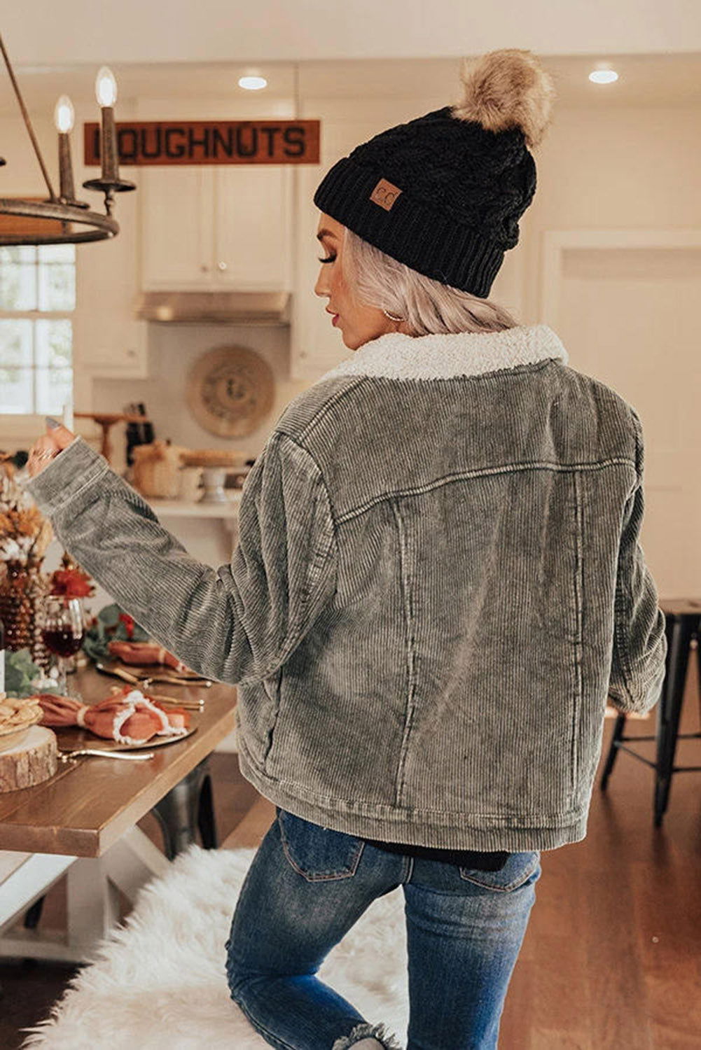 Gray Corduroy Jacket - ShopEbonyMonique