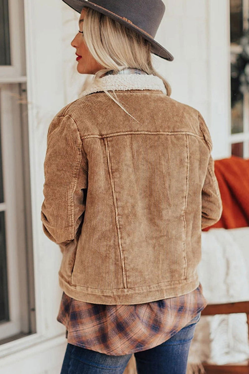 Gray Corduroy Jacket - ShopEbonyMonique