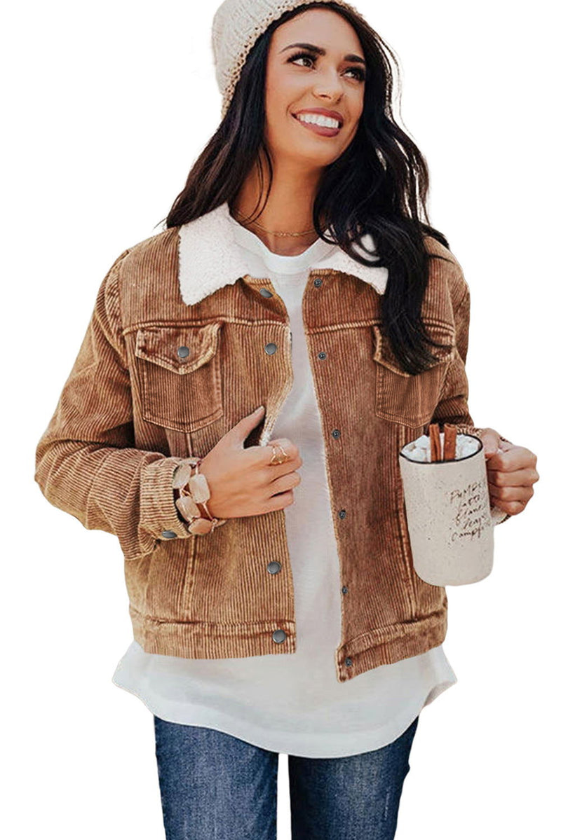 Gray Corduroy Jacket - ShopEbonyMonique