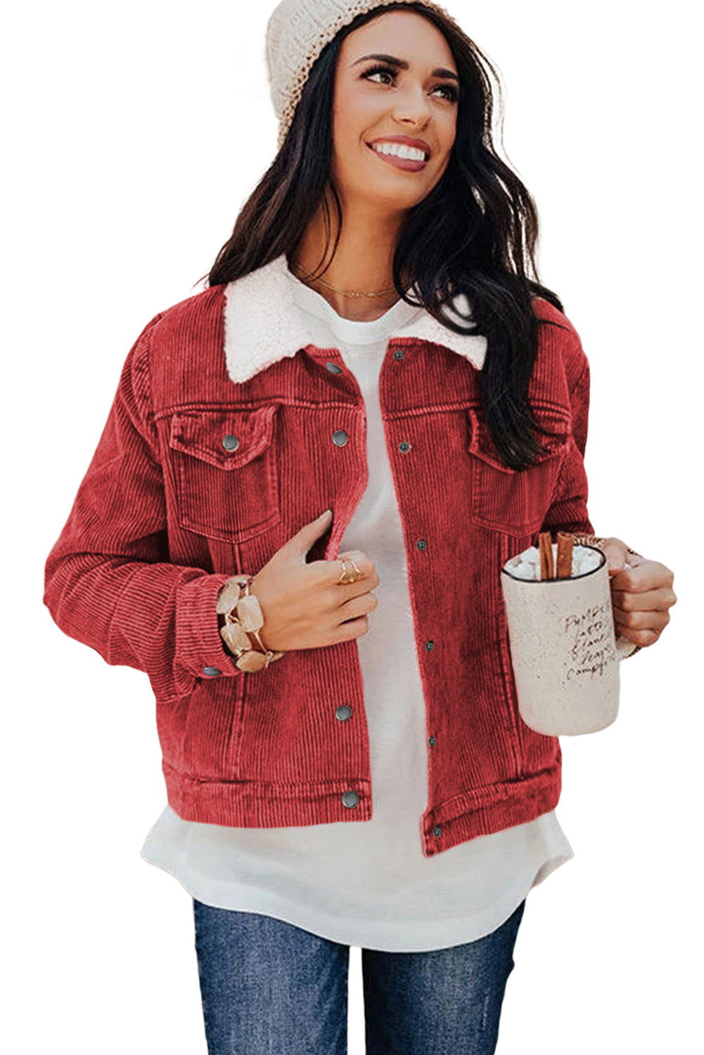 Gray Corduroy Jacket - ShopEbonyMonique