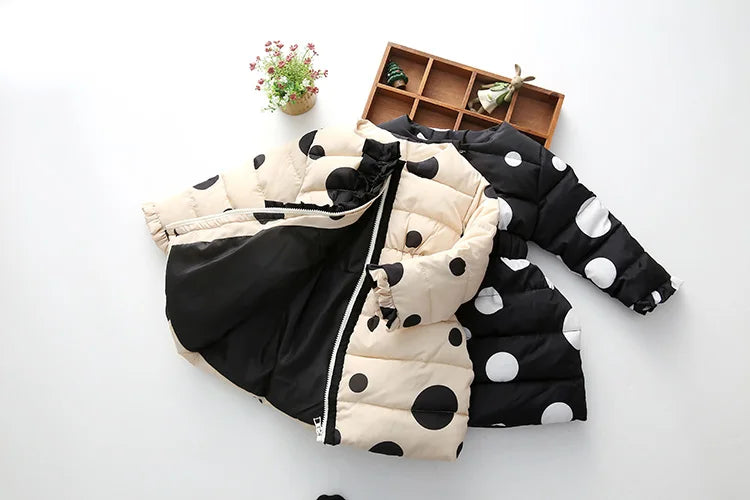 Ke'mora Outerwear Polka Dot Coat For Kids - ShopEbonyMonique