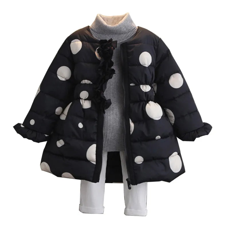 Ke'mora Outerwear Polka Dot Coat For Kids - ShopEbonyMonique