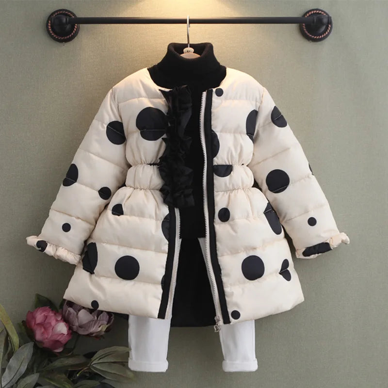 Ke'mora Outerwear Polka Dot Coat For Kids - ShopEbonyMonique