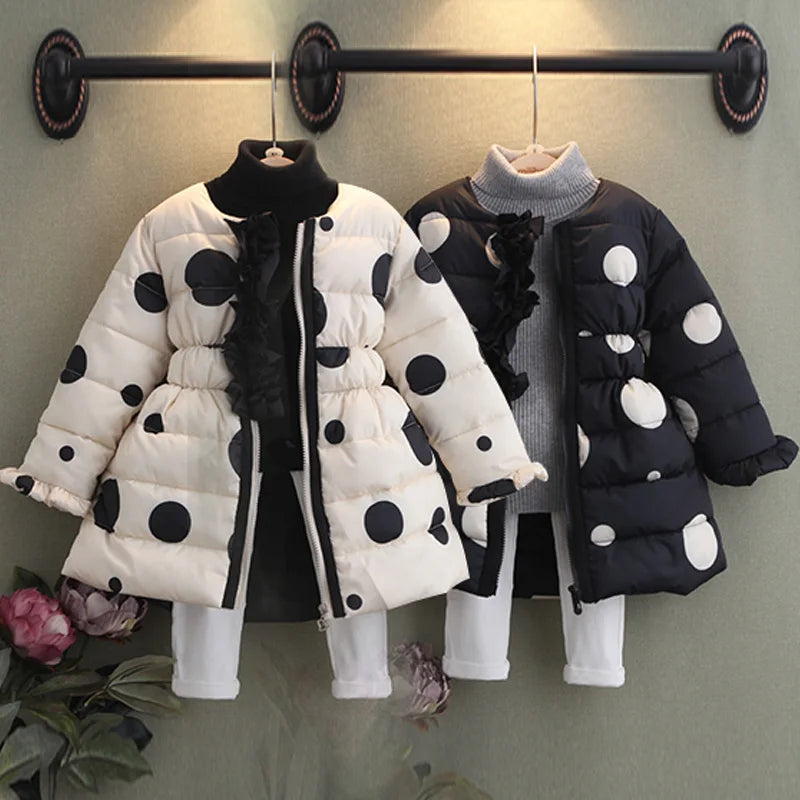 Ke'mora Outerwear Polka Dot Coat For Kids - ShopEbonyMonique