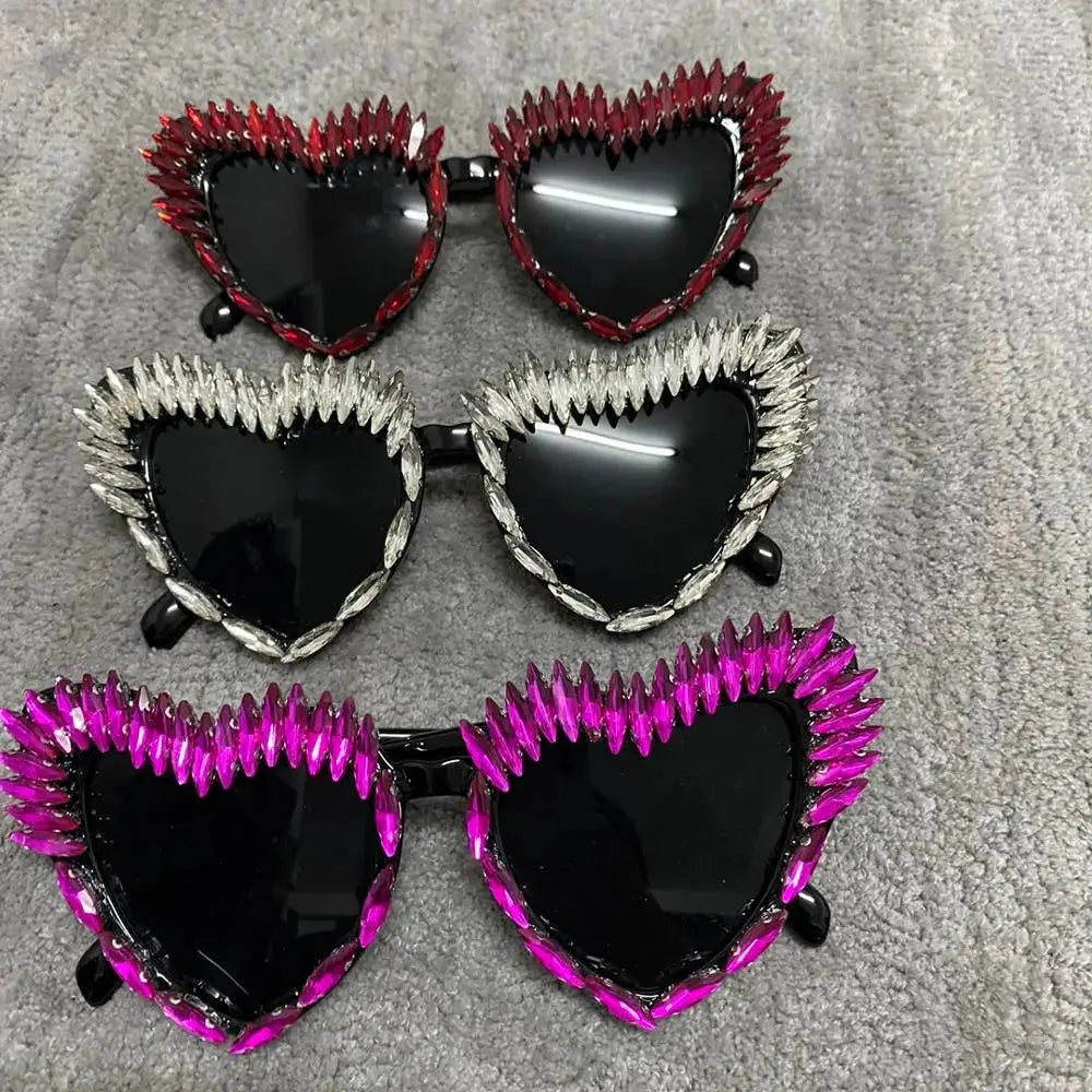 Heart Luxury Diamond Sunglasses - ShopEbonyMonique