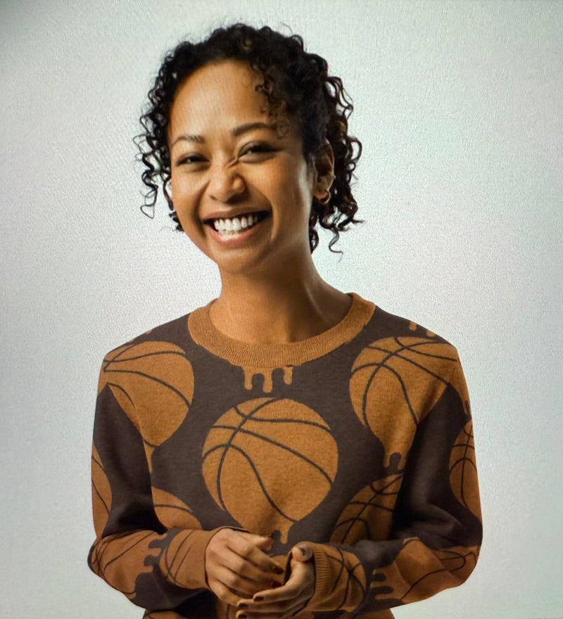 Love N Basketball Knitted crew neck sweater - ShopEbonyMonique