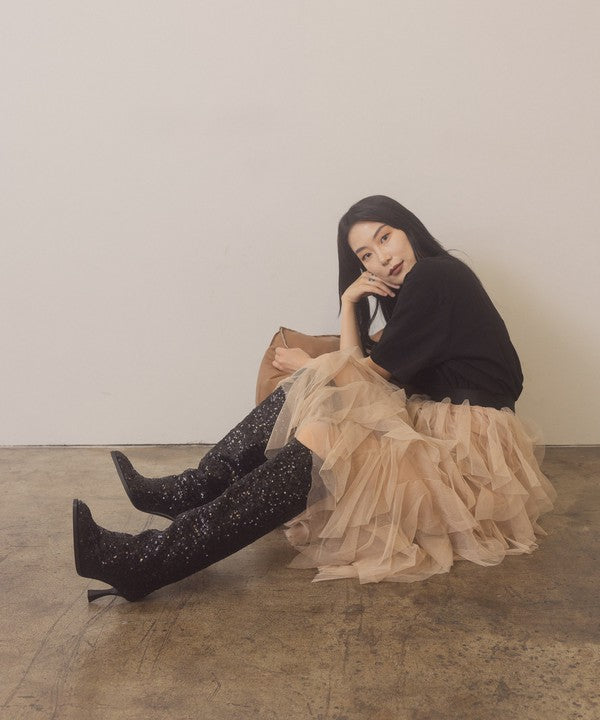 Jewel Knee High Boots - ShopEbonyMonique