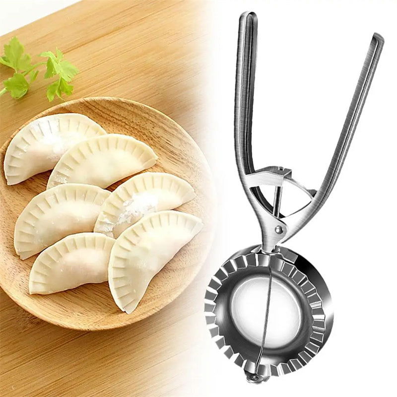 Kitchen Dumpling Mold Stainless Steel Dumpling Machine Pressing Home Baking Tool Skin Press Tool Dumpling Noodle Manual Kitchen Gadgets - ShopEbonyMonique